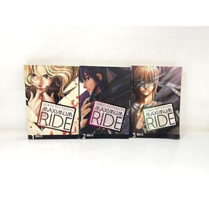 Lot of 3 Maximum Ride Series Manga Edition James Patterson Vol 1 2 3 First Ed